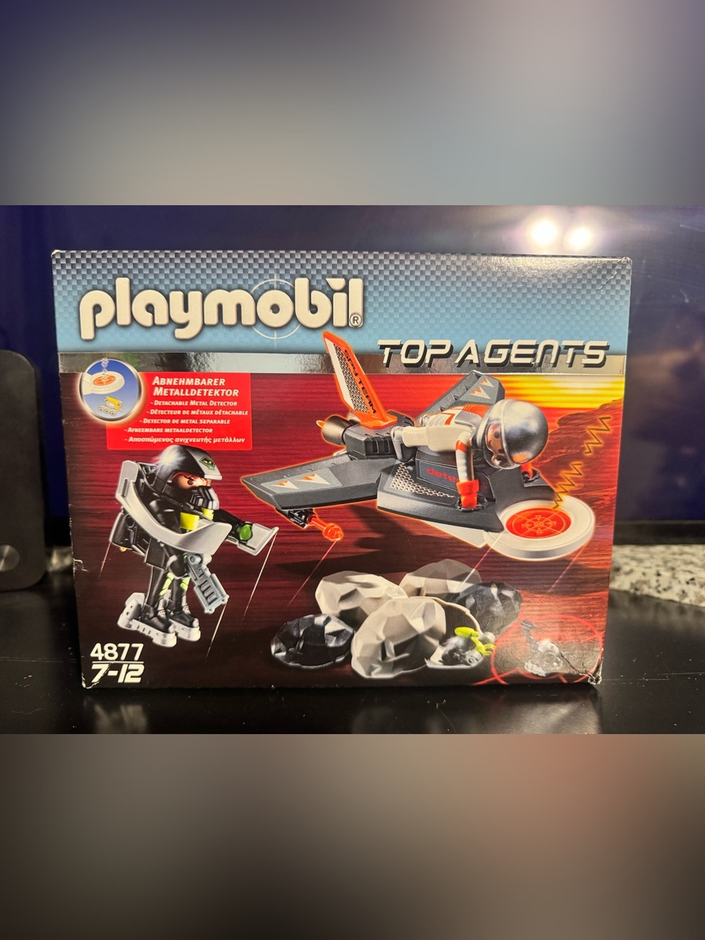 2010! Rare! NIB Playmobil 4877 Top Agents Secret Agent Detection Jet Sealed!